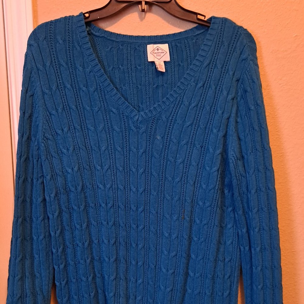 St John's Bay Blue Sweater